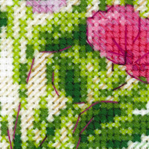 Riolis Kreuzstich-Set "Blumenstrauß mit süßen Erbsen", Zählmuster