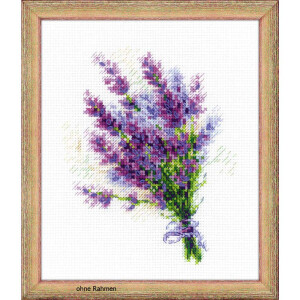 Riolis Kreuzstich-Set "Blumenstrauß mit Lavendel", Zählmuster