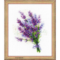 Riolis kruissteek set "Boeket bloemen met lavendel", telpatroon
