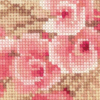 Set di punti croce Riolis "Melograno rosa", motivo di conteggio