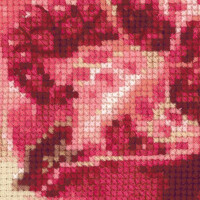 Riolis kruissteek set "Roze granaatappel", telpatroon