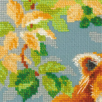 Riolis counted cross stitch Kit Red Panda, DIY