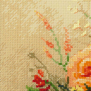 Riolis counted cross stitch Kit Tea Roses, DIY