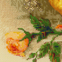 Набор для вышивания крестом Риолис "Чайные розы", счетная схема