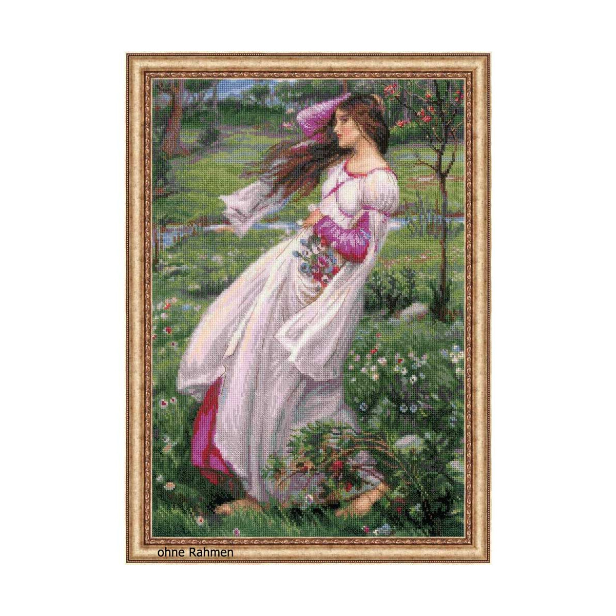 Riolis counted cross stitch Kit Windflowers after J. W....