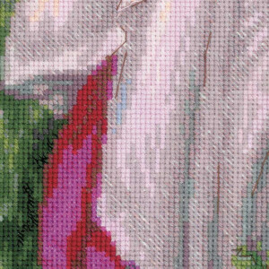 Riolis kruissteek set "Anemonen na j. w. Waterhouses schilderij", telpatroon