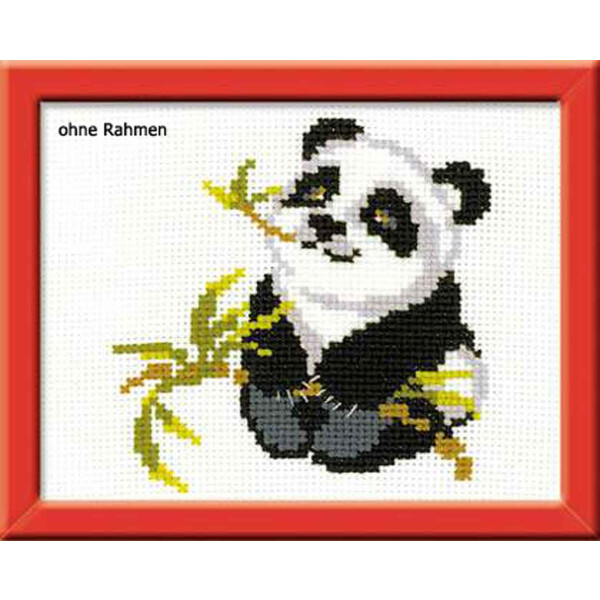 Ensemble de motifs de broderie Riolis au point de croix "Panda", modèle de comptage