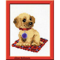 Riolis counted cross stitch Kit Puppy, DIY