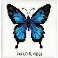 Riolis borduurmotief set kruissteek "Ulysses vlinder", telpatroon