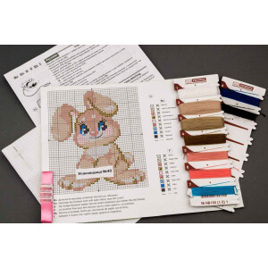 Riolis counted cross stitch Kit Baby Rabbit, DIY
