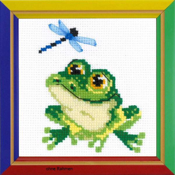 Набор для вышивания крестом Риолис "Маленький лягушонок", счетная схема