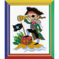 Riolis counted cross stitch Kit Brave Pirate, DIY