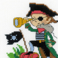 Riolis counted cross stitch Kit Brave Pirate, DIY