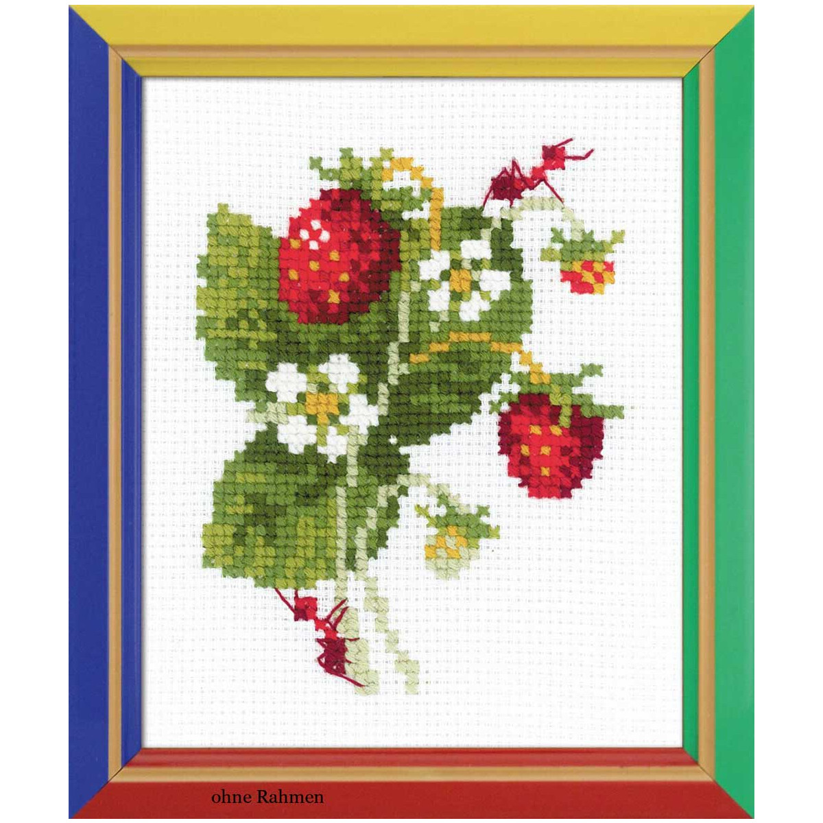 Riolis counted cross stitch Kit Wild Strawberry, DIY