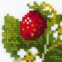 Riolis counted cross stitch Kit Wild Strawberry, DIY