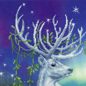 Riolis counted cross stitch Kit White Stag, DIY