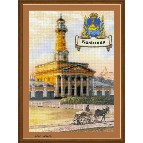 Modello fuori produzione Riolis Set per punto croce "Città della Russia: Kostroma", schema di conteggio