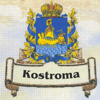 Снятая с производства модель Риолис набор для вышивания крестом "Города России: Кострома", счетная схема