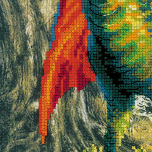 Набор для вышивания крестом Риолис "Лесной дракон", счетная схема