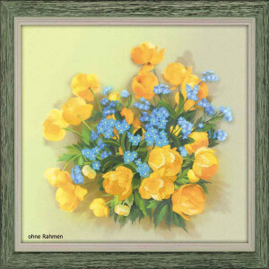 Riolis Satin-Stitch Kit Globe Flowers. Satin Stitch,...