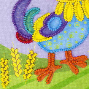 Riolis stamped beads stitch Kit Good Morning!, DIY