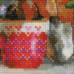 Riolis counted cross stitch Kit Windowsill with Flowers, DIY