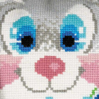 Riolis counted cross stitch Kit Bunny Cushion, DIY