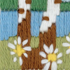Riolis counted cross stitch Kit Forest Lake, DIY