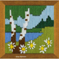 Riolis counted cross stitch Kit Forest Lake, DIY