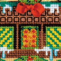 Riolis counted cross stitch Kit Cabin with a Bell, DIY