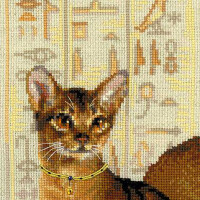 Набор для вышивания крестом Риолис "Абиссинские кошки", счетная схема