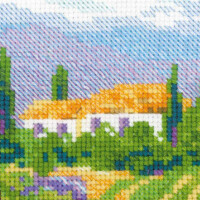 Riolis counted cross stitch Kit Blooming Provence, DIY