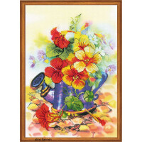 Riolis counted cross stitch Kit Garden Watering Can, DIY