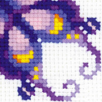 Riolis counted cross stitch Kit Amethyst Butterfly, DIY
