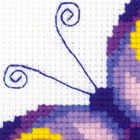 Riolis counted cross stitch Kit Amethyst Butterfly, DIY
