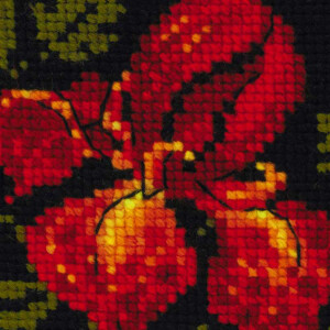 Riolis counted cross stitch Kit Cosmetic bag Irises, DIY