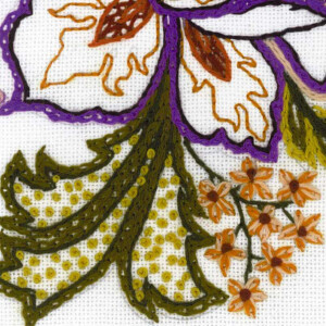 Riolis Stitch Kit Flower Sketch, stamped, DIY
