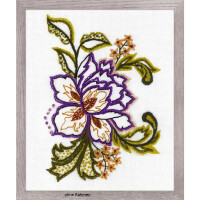Riolis borduurmotief set, motief bloemschets, borduurmotief geschetst