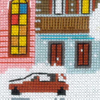 Riolis counted cross stitch Kit Christmas City, DIY