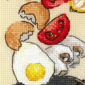 Набор для вышивания крестом Риолис "Завтрак", счетная схема