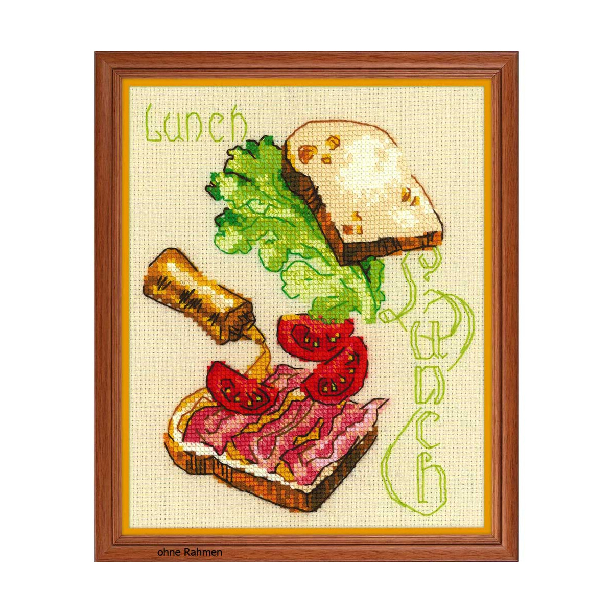 Riolis counted cross stitch Kit Lunch, DIY