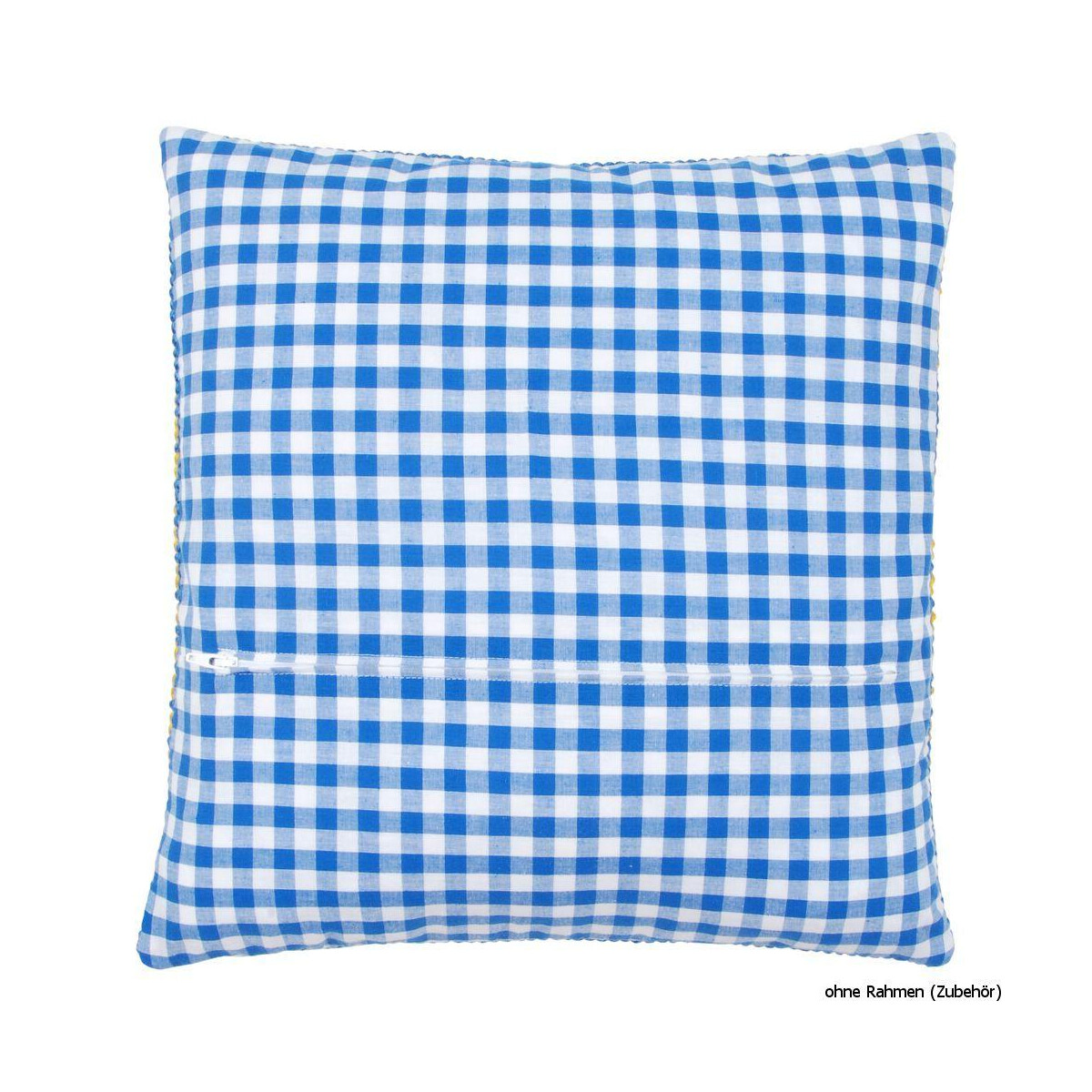 Schienale cuscino Vervaco con zip, blu, 45x45 cm