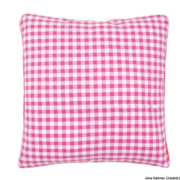 Vervaco cushion back with zipper, red, 45x45 cm, DIY