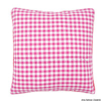 Vervaco cushion back with zipper, red, 45x45 cm, DIY