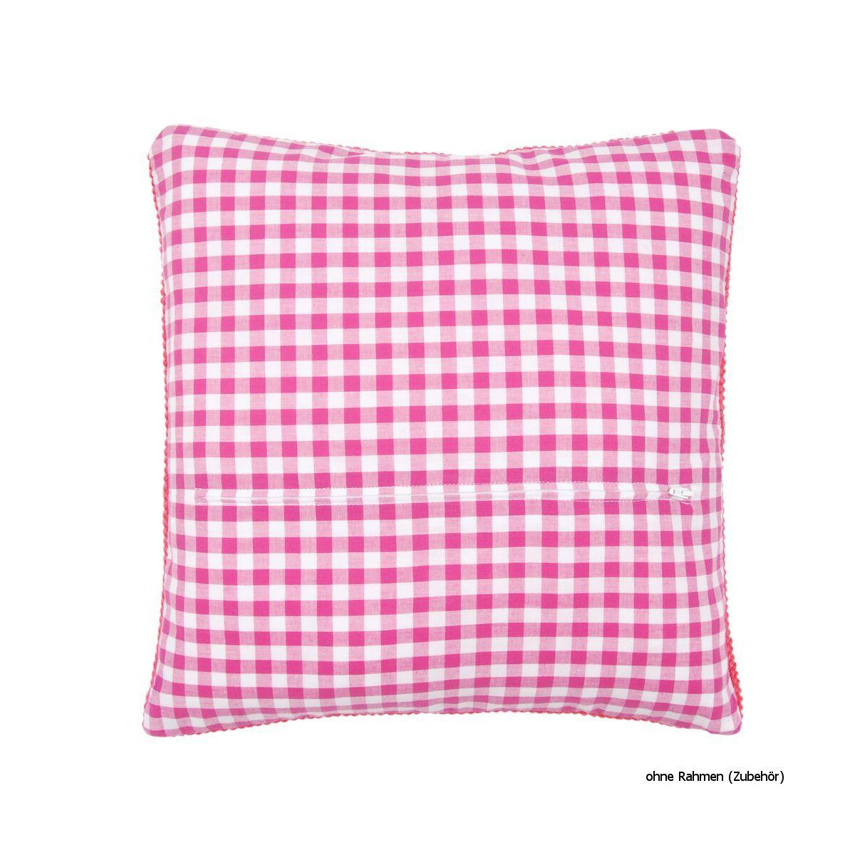 Vervaco cushion back with zipper, red, 30x30 cm, DIY