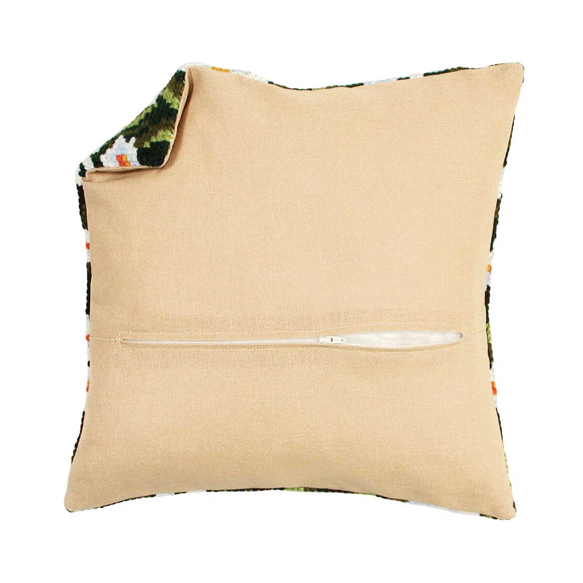 Vervaco Cushion back with zipper 45 x 45 cm, ecru, DIY