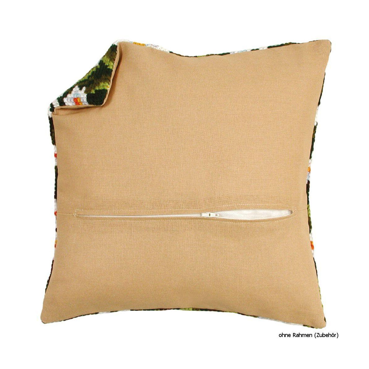 Vervaco cushion back with zipper 35 x 45 cm, beige, DIY