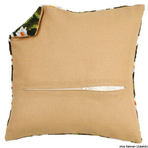 Vervaco cushion back with zipper 30 x 30 cm, beige, DIY