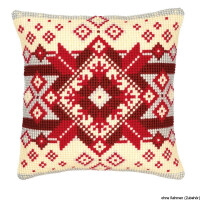 Vervaco stamped cross stitch kit cushion Nordic star, DIY