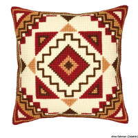 Vervaco stamped cross stitch kit cushion Geometrical, DIY
